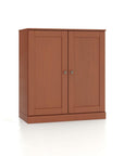 32" White Solid Wood Shaker Style Double Door Linen Cabinet
