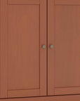 32" White Solid Wood Shaker Style Double Door Linen Cabinet