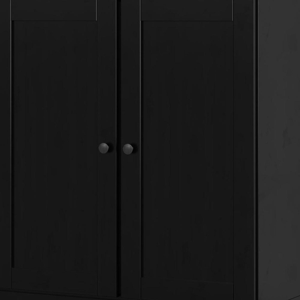 32" White Solid Wood Shaker Style Double Door Linen Cabinet