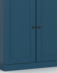 32" White Solid Wood Shaker Style Double Door Linen Cabinet