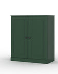 32" White Solid Wood Shaker Style Double Door Linen Cabinet