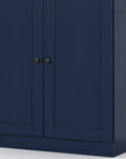 32" White Solid Wood Shaker Style Double Door Linen Cabinet