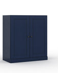 32" White Solid Wood Shaker Style Double Door Linen Cabinet