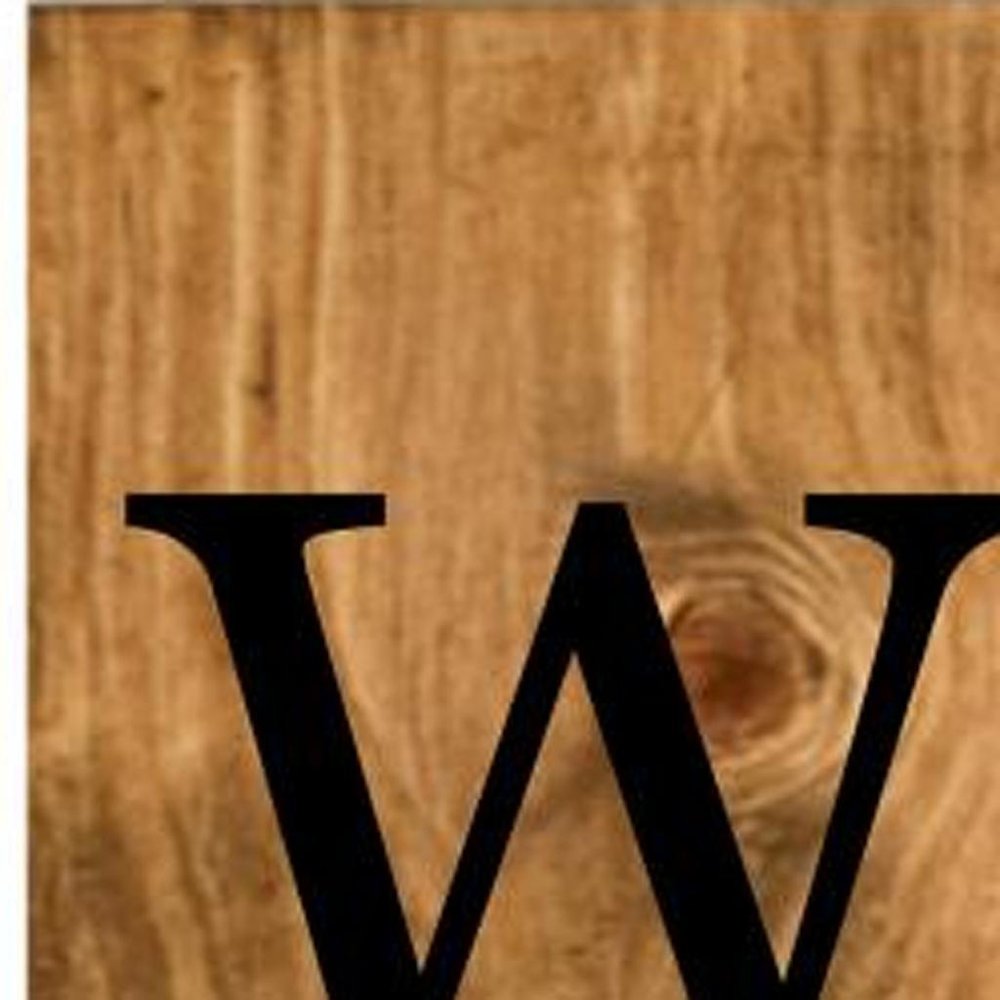 59" Black And Natural Solid Wood Welcome Porch Sign