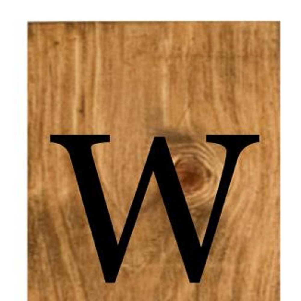59" Black And Natural Solid Wood Welcome Porch Sign