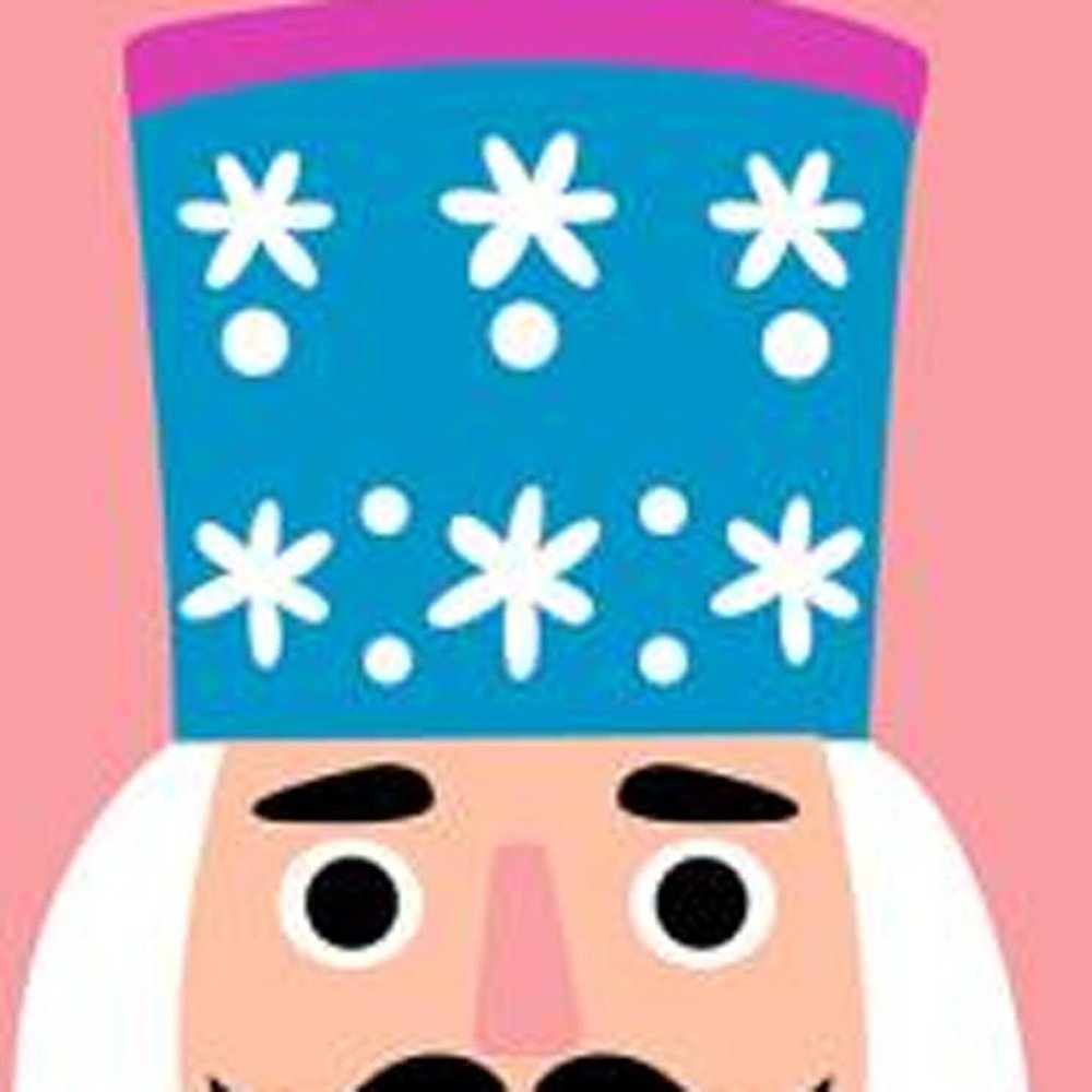 47" Blue And Pink Solid Wood Tis The Season Christmas Nutcracker Porch Sign