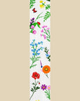 47" White Blue And Green Solid Wood Floral Bouquet Porch Sign