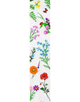 47" White Blue And Green Solid Wood Floral Bouquet Porch Sign