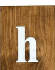 59" Natural And White Solid Wood Wildflowers Hello Porch Sign