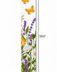 47" White Green And Yellow Solid Wood Daisies Porch Sign