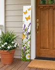 47" White Green And Yellow Solid Wood Daisies Porch Sign