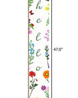47" Green And White Solid Wood Floral Bouquet Hello Porch Sign