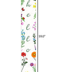 59" Green And White Solid Wood Floral Bouquet Hello Porch Sign