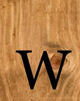 47" Black And Natural Solid Wood Welcome Porch Sign