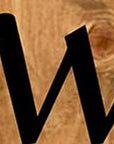 47" Black And Natural Solid Wood Welcome Porch Sign