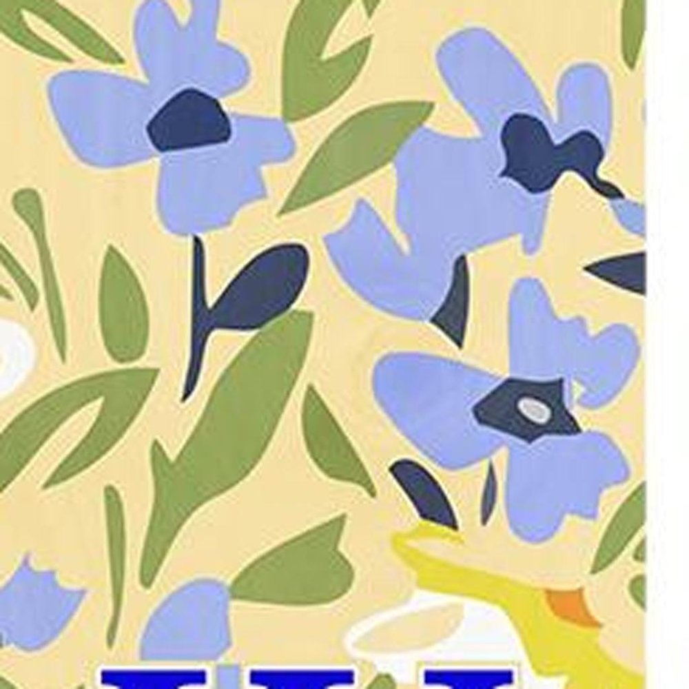 59" Black Blue Cream And Green Solid Wood Daisies Welcome Porch Sign