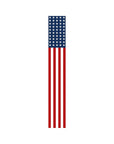 47" Red White And Blue Stars And Stripes Solid Wood Porch Sign