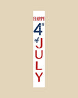 47" Red White And Blue Solid Wood Happy July 4th Porch Sign