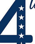 47" Red White And Blue Solid Wood Happy July 4th Porch Sign