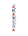 47" Red White And Blue Solid Wood God Bless America Porch Sign