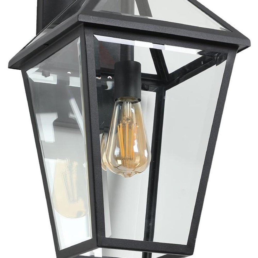 Black Transparent Outdoor Hanging Light