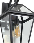 Black Transparent Outdoor Hanging Light