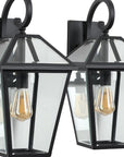 Black Transparent Outdoor Hanging Light
