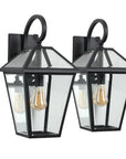 Black Transparent Outdoor Hanging Light