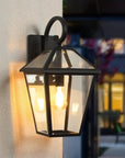 Black Transparent Outdoor Hanging Light