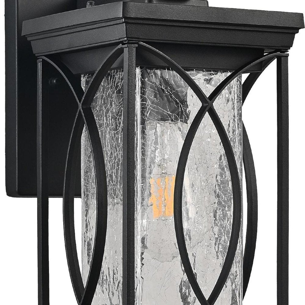 Black Transparent LED Outdoor Hanging Light