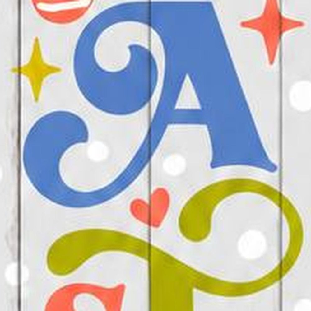 46" Lime Green Blue And White Solid Wood Happy Easter Porch Sign