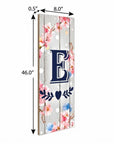 46" Dark Blue Pink And White Solid Wood Welcome To Our Home Porch Sign