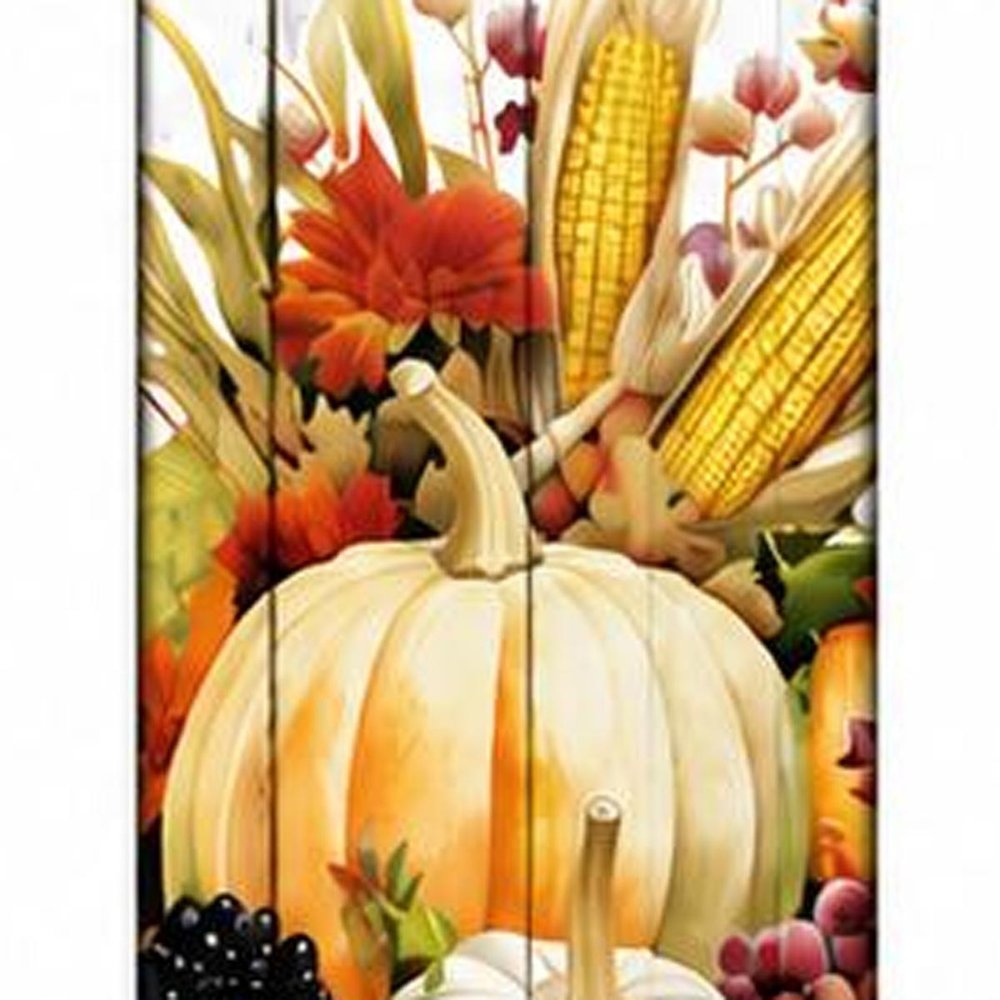 46" Orange Yellow And White Solid Wood Hey There Pumpkin Porch Sign