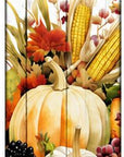 46" Orange Yellow And White Solid Wood Hey There Pumpkin Porch Sign