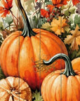 36" Beige Rust And Orange Solid Wood Home Sweet Home Pumpkin Porch Sign