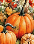 36" Beige Rust And Orange Solid Wood Home Sweet Home Pumpkin Porch Sign