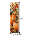 36" Beige Rust And Orange Solid Wood Home Sweet Home Pumpkin Porch Sign