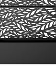 73" X 35" Black Botanical Galvanized Metal Rectangular Planter Box