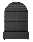 73" X 47" Black Striped Galvanized Metal Oval Planter Box