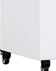 73" X 47" White Striped Galvanized Metal Oval Planter Box