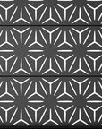 Set of Two Black Geometric Galvanized Metal Rectangular Planter Box