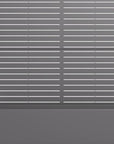 Set of Two Gray Striped Galvanized Metal Rectangular Planter Box