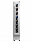 34" X 6" Silver and Black Metal Single Compartment Wine Refrigerator