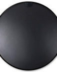 32" Black Aluminum Round Framed Bathroom Vanity Mirror