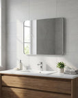 36" X 30" Silver Aluminum Framed Full Length Hanging Mirror