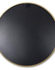 30" Gold Aluminum Round Framed Bathroom Vanity Mirror