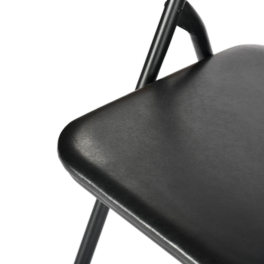 Three Piece Black Square Wood Dining Set with Two Chairs