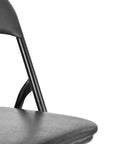 Three Piece Black Square Wood Dining Set with Two Chairs