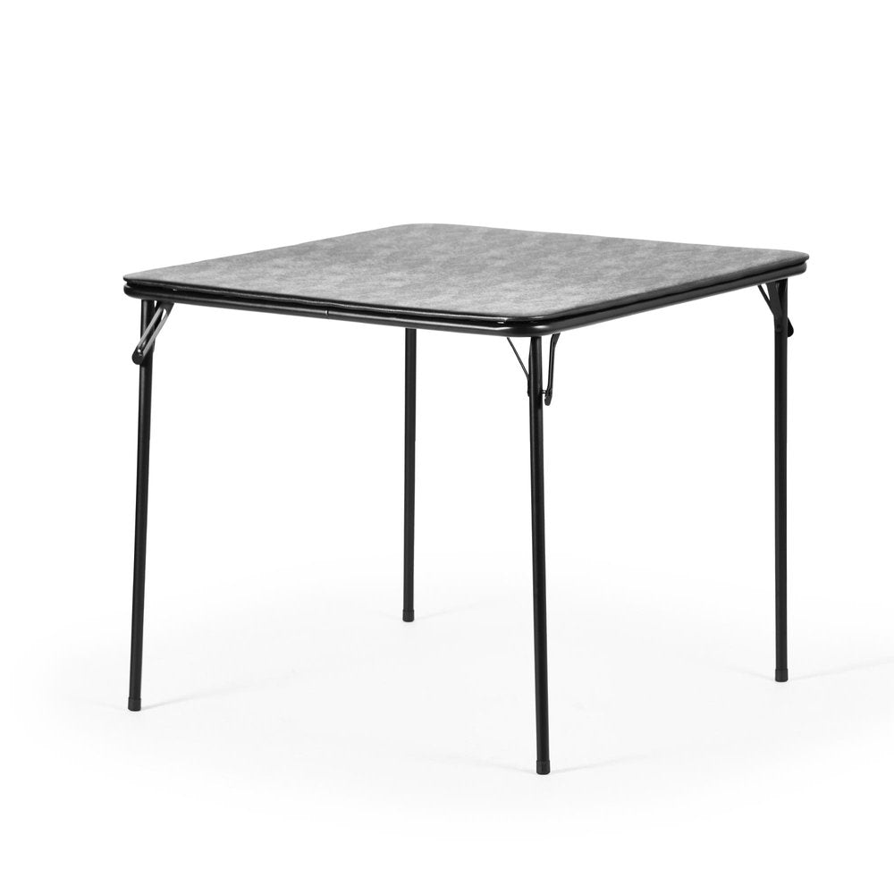 Three Piece Black Square Wood Dining Set with Two Chairs