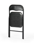 Three Piece Black Square Wood Dining Set with Two Chairs